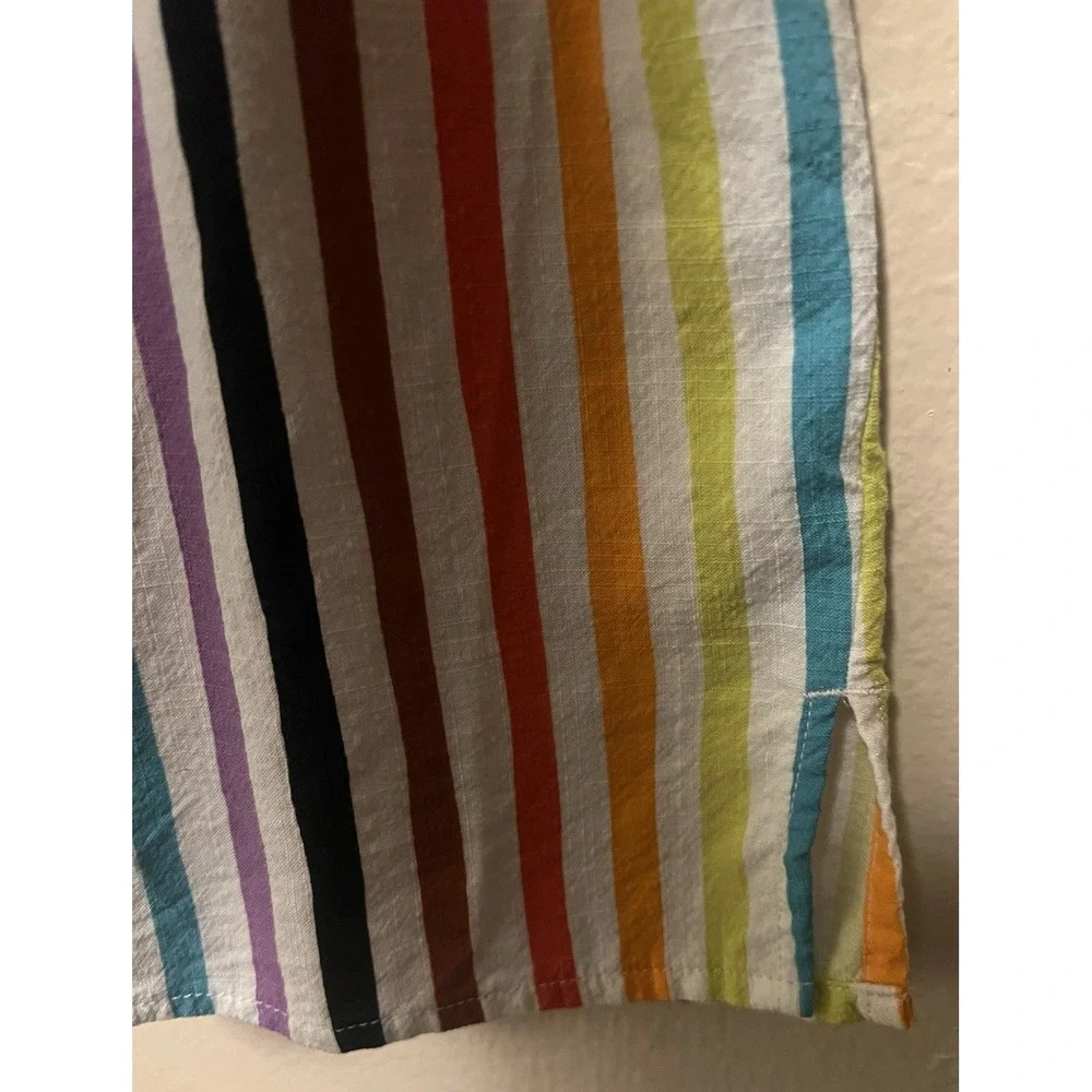 Target Pride Rainbow Striped Button Up‎ Short Sleeved Shirt LGBTQ+ 2022 Size XXL